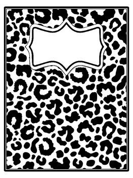 4 Animals Binder Covers and Spines