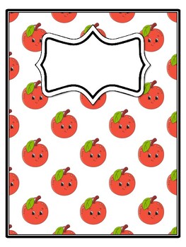 4 Apple Binder Covers and Spines