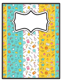 4 Back To School Binder Covers and Spines