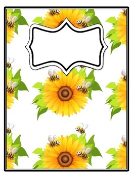 4 Bugs, Bee Binder Covers and Spines