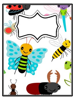 4 Bugs Binder Covers and Spines