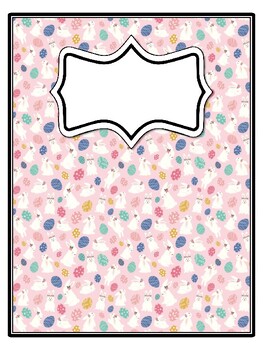 4 Bunny Binder Covers and Spines