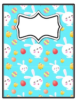 4 Bunny Binder Covers and Spines