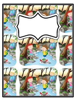 4 Camping Binder Covers and Spines, Camping Classroom Management