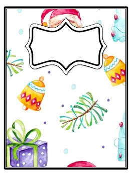 4 Christmas Binder Covers and Spines