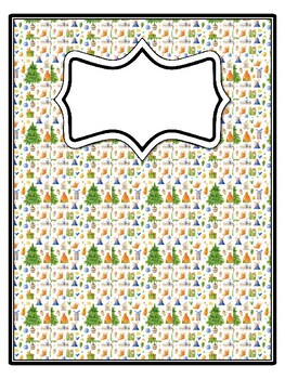 4 Christmas Binder Covers and Spines