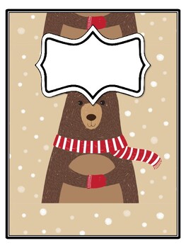 4 Christmas Binder Covers and Spines