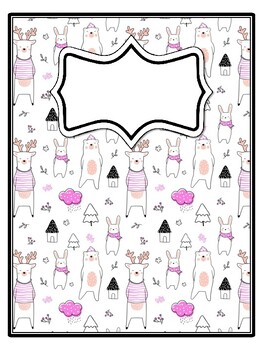 4 Christmas Binder Covers and Spines