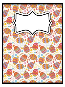 4 Easter Binder Covers and Spines