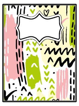4 End Of Year Binder Covers and Spines