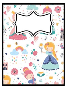 4 Fairy Tales Binder Covers and Spines