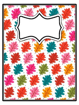 4 Leaves Binder Covers and Spines