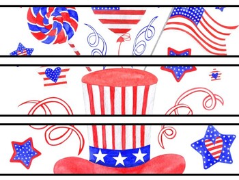 4Th July Bulletin Board Décor Kit, 4Th July Letters, 4Th July Banner