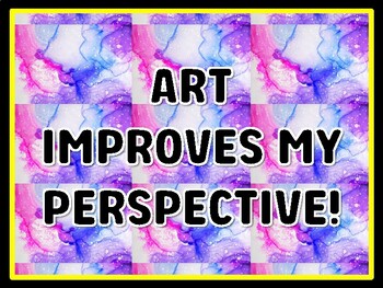 ART IMPROVES MY PERSPECTIVE! Art Door Décor, Art Bulletin Board Décor