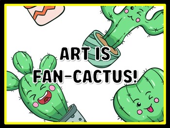 ART IS FAN-CACTUS! Succulents Door Décor, Succulents Bulletin Board Décor