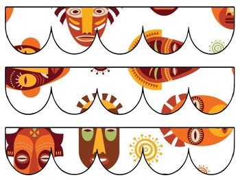 Africa Bulletin Board Decor Kit, Africa Letters