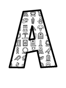 Africa, Egypt Bulletin Board Letters, Africa, Egypt Bulletin Board Décor Kit