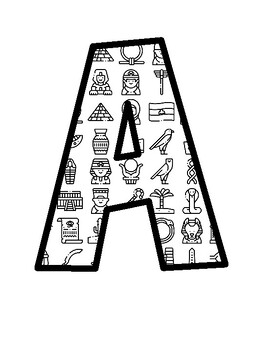 Africa, Egypt Bulletin Board Letters, Africa, Egypt Bulletin Board Décor Kit