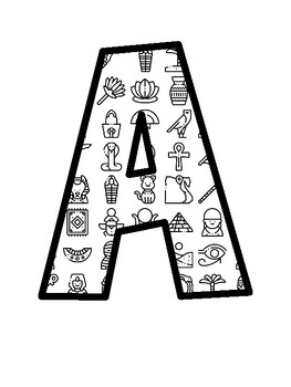 Africa, Egypt Bulletin Board Letters, Africa, Egypt Bulletin Board Décor Kit