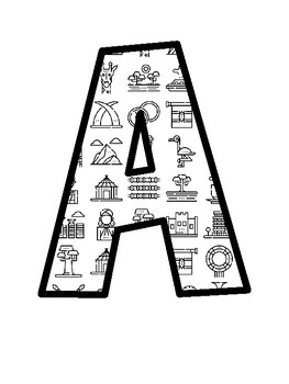 Africa, Kenya Bulletin Board Letters, Africa, Kenya Bulletin Board Décor Kit