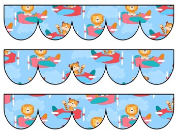 Air Transportation Bulletin Board Decor Kit, Air Transportation Letters