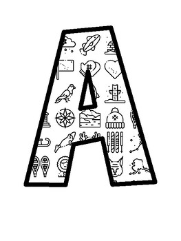 Alaska Unit Bulletin Board Letters, Alaska Unit Bulletin Board Décor Kit