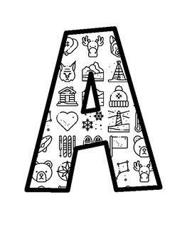 Alaska Unit Bulletin Board Letters, Alaska Unit Bulletin Board Décor Kit