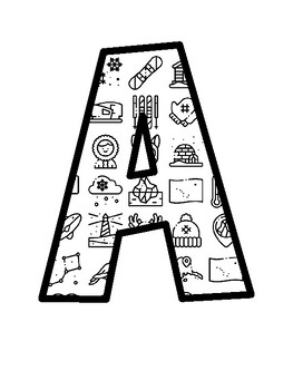 Alaska Unit Bulletin Board Letters, Alaska Unit Bulletin Board Décor Kit