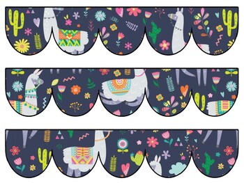 Alpaca, Llama Bulletin Board Decor Kit, Alpaca, Llama Letters