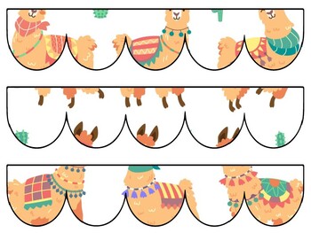 Alpaca, Llama Bulletin Board Decor Kit, Alpaca, Llama Letters