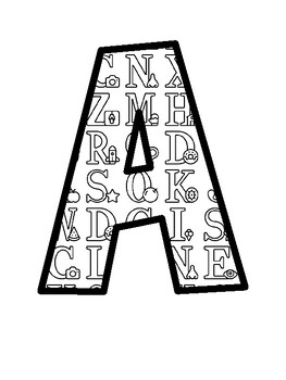 Alphabet Bulletin Board Letters, Alphabet Bulletin Board Décor Kit