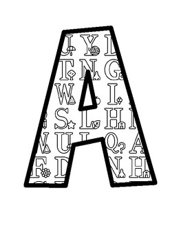 Alphabet Bulletin Board Letters, Alphabet Bulletin Board Décor Kit