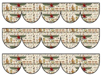 Ancient Egypt Bulletin Board Decor Kit, Ancient Egypt Letters