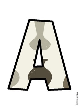 Ancient Egypt Bulletin Board Décor Kit, Ancient Egypt Bulletin Board Letters