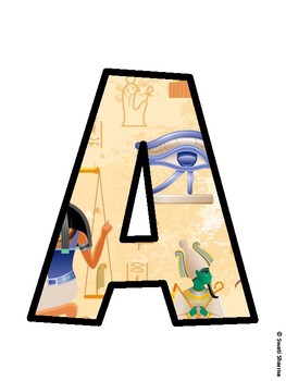 Ancient Egypt Bulletin Board Décor Kit, Ancient Egypt Bulletin Board Letters