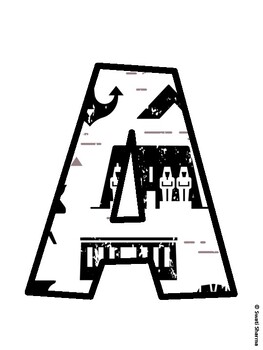 Ancient Egypt Bulletin Board Décor Kit, Ancient Egypt Bulletin Board Letters