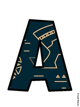 Ancient Egypt Bulletin Board Décor Kit, Ancient Egypt Bulletin Board Letters