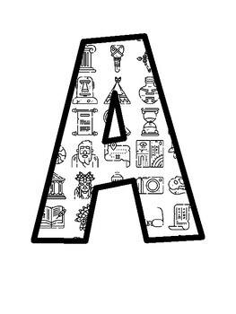 Ancient History Bulletin Board Letters, Ancient History Bulletin Board Décor