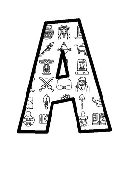 Ancient History Bulletin Board Letters, Ancient History Bulletin Board Décor