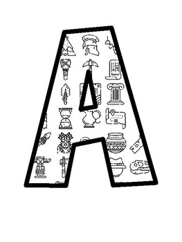 Ancient History Bulletin Board Letters, Ancient History Bulletin Board Décor