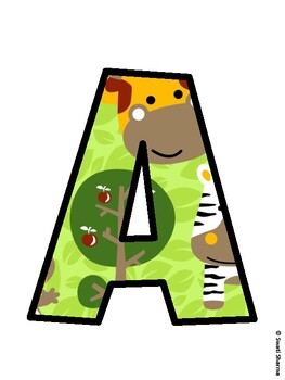 Animals Bulletin Board Decor Kit, Animals Bulletin Board Letters
