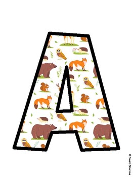 Animals Bulletin Board Decor Kit, Animals Bulletin Board Letters