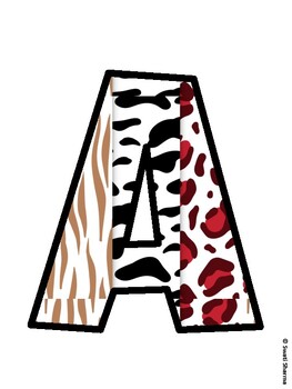 Animals Bulletin Board Decor Kit, Animals Bulletin Board Letters
