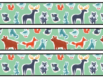 Animals Bulletin Board Decor Kit, Animals Letters