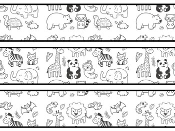 Animals Bulletin Board Decor Kit, Animals Letters