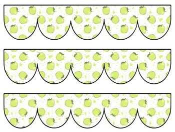 Apple Bulletin Board Decor Kit, Apple Letters