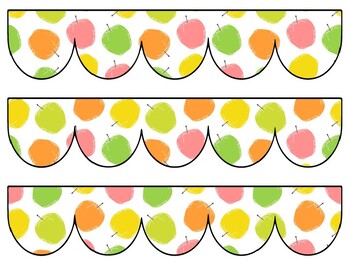 Apple Bulletin Board Decor Kit, Apple Letters