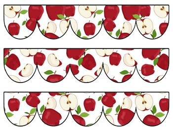 Apple Bulletin Board Decor Kit, Apple Letters, Apple Borders, Apple Banner