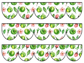 Apple Bulletin Board Decor Kit, Apple Letters, Apple Borders, Apple Banner