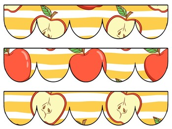 Apple Bulletin Board Decor Kit, Apple Letters, Apple Borders, Apple Banner